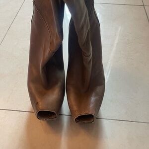 Marni Brown Leather Boots Vintage